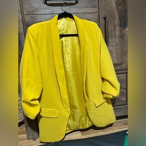 Mustard yellow blazer